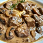 Bœuf Stroganoff au Cookeo