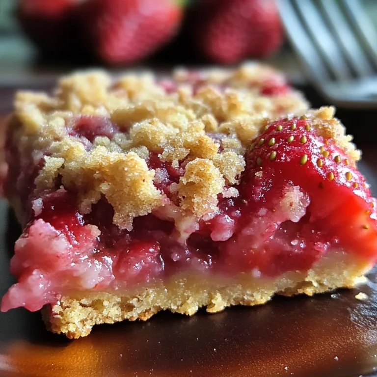 Carrés aux fraises gourmands