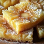 Carrés d'ananas croustillants