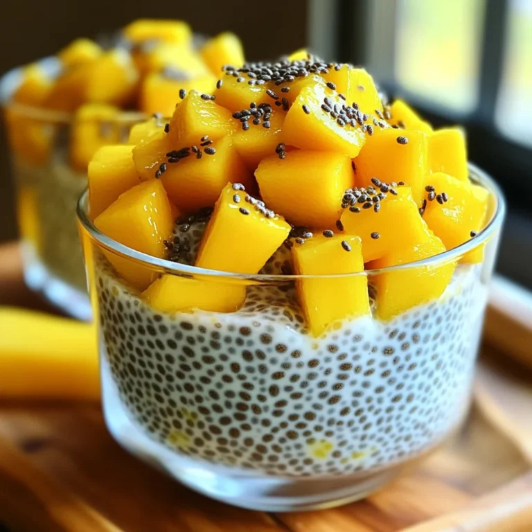 Chia coco mangue petit déj