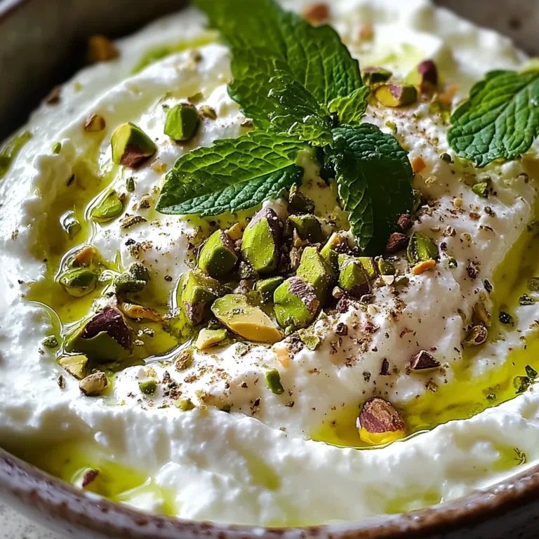 Crème de feta à la menthe et pistache