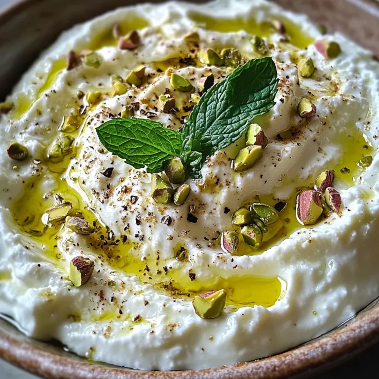 Crème de feta à la menthe et pistache