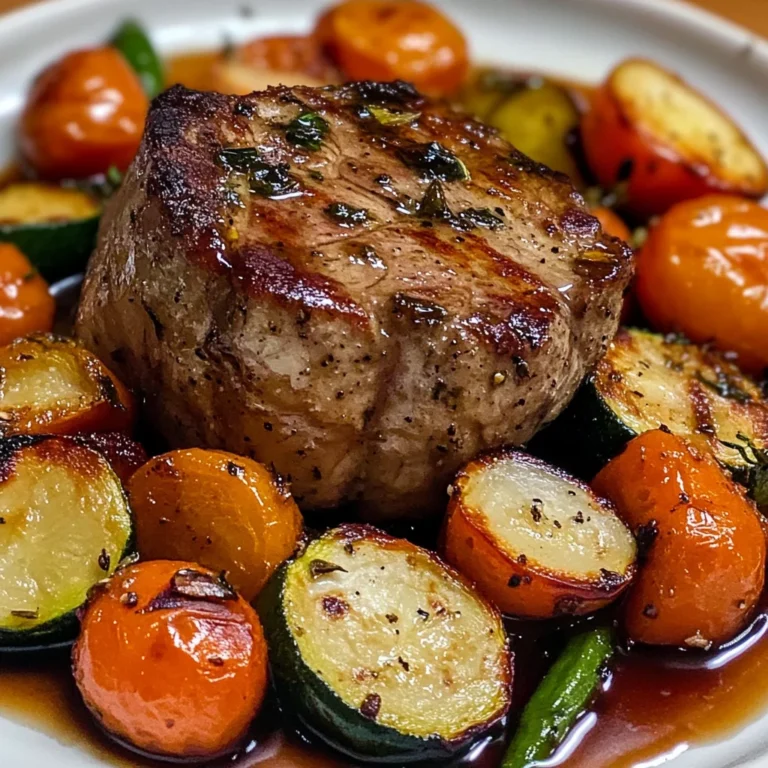 Filet mignon aux petits légumes