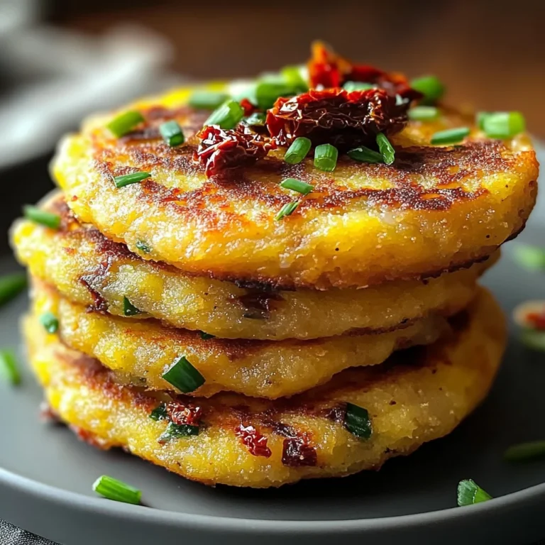 Galettes de Polenta aux Tomates Séchées