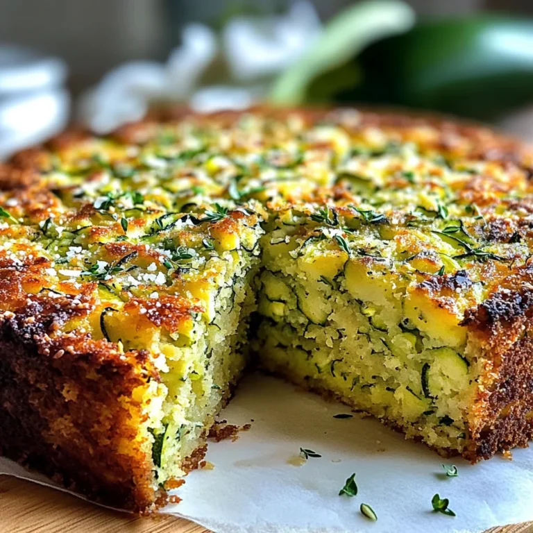 Gâteau moelleux courgettes parmesan