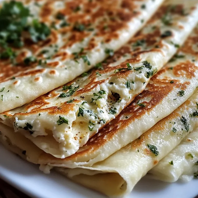 Gozleme turc fromage et herbes