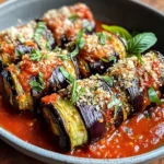 Involtini d'aubergines à la ricotta