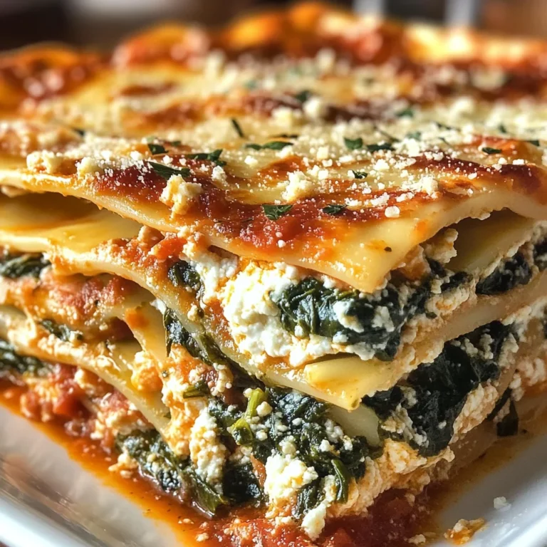 Lasagnes Épinards Ricotta