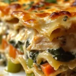 Lasagnes familiales aux légumes et poulet