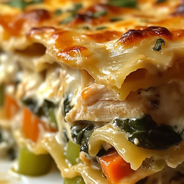 Lasagnes familiales aux légumes et poulet