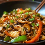 Nouilles sautées asiatiques rapides