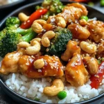 Poulet aux noix de cajou savoureux