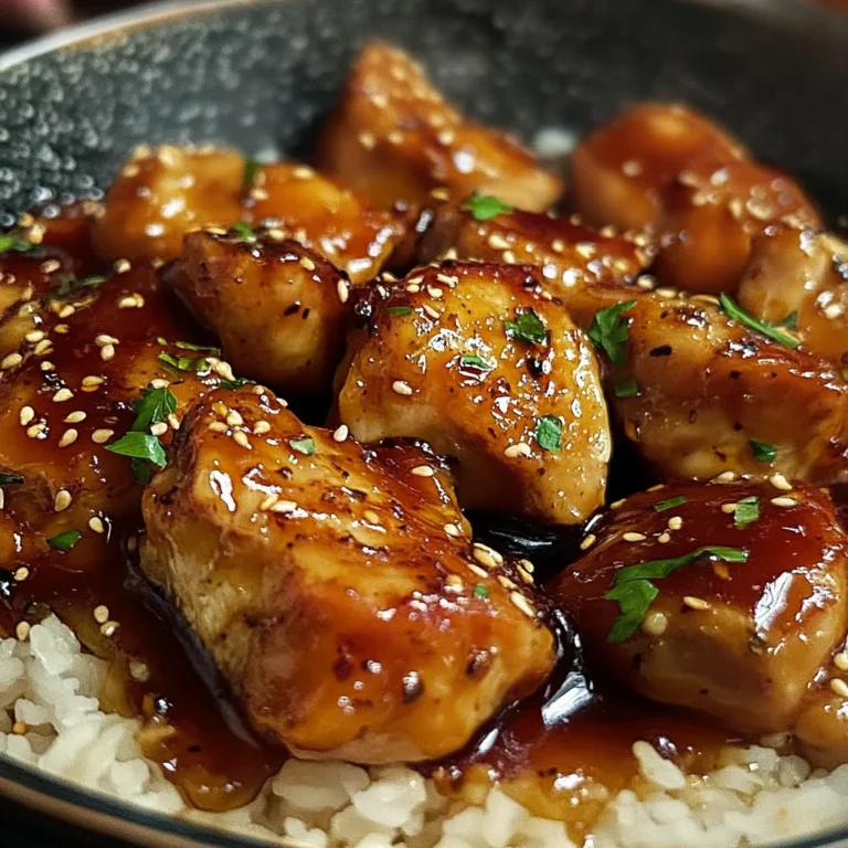 Poulet caramélisé savoureux