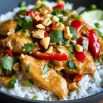 Poulet thaï sauce cacahuète