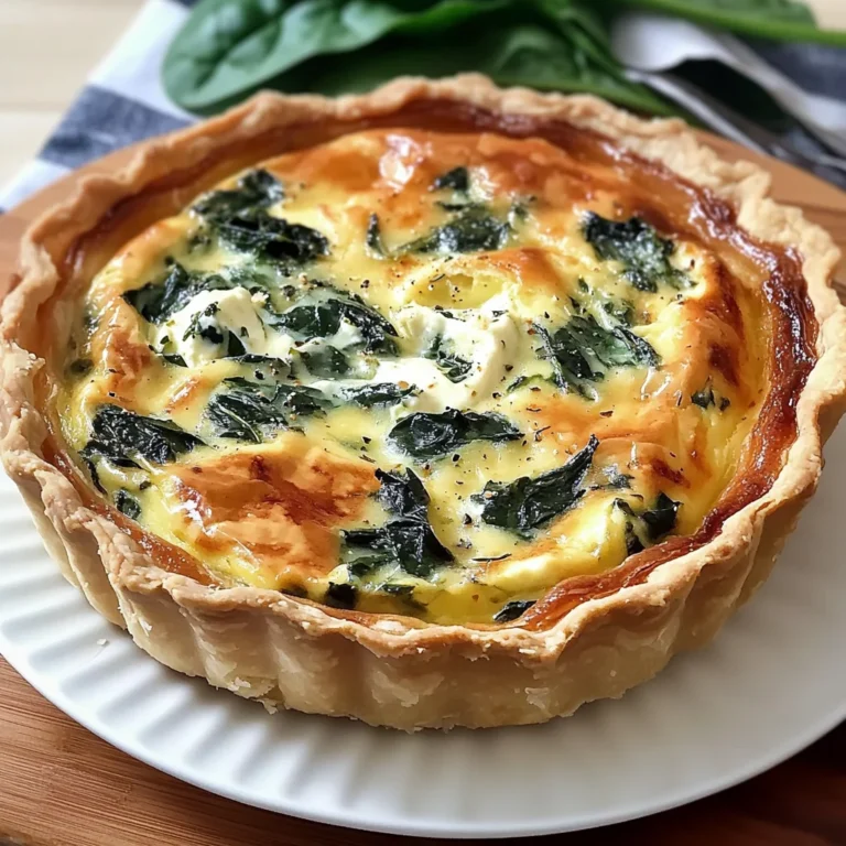Quiche Boursin épinards maison