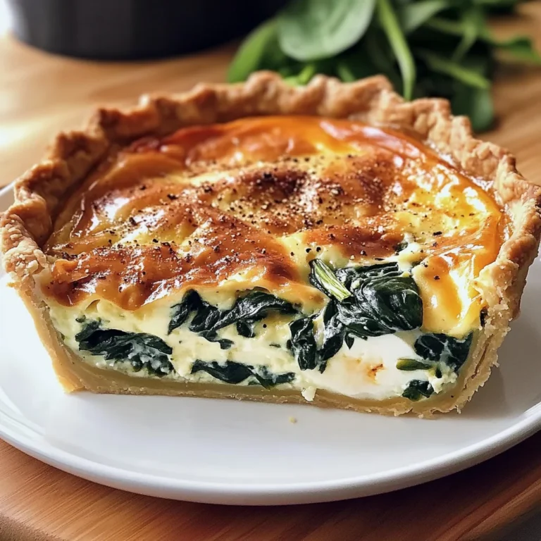 Quiche Boursin épinards maison