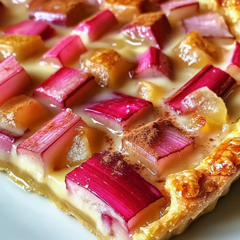 Tarte rhubarbe facile rapide