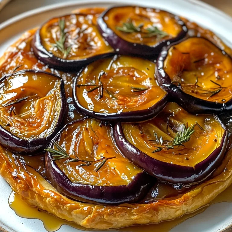 Tarte tatin aux aubergines