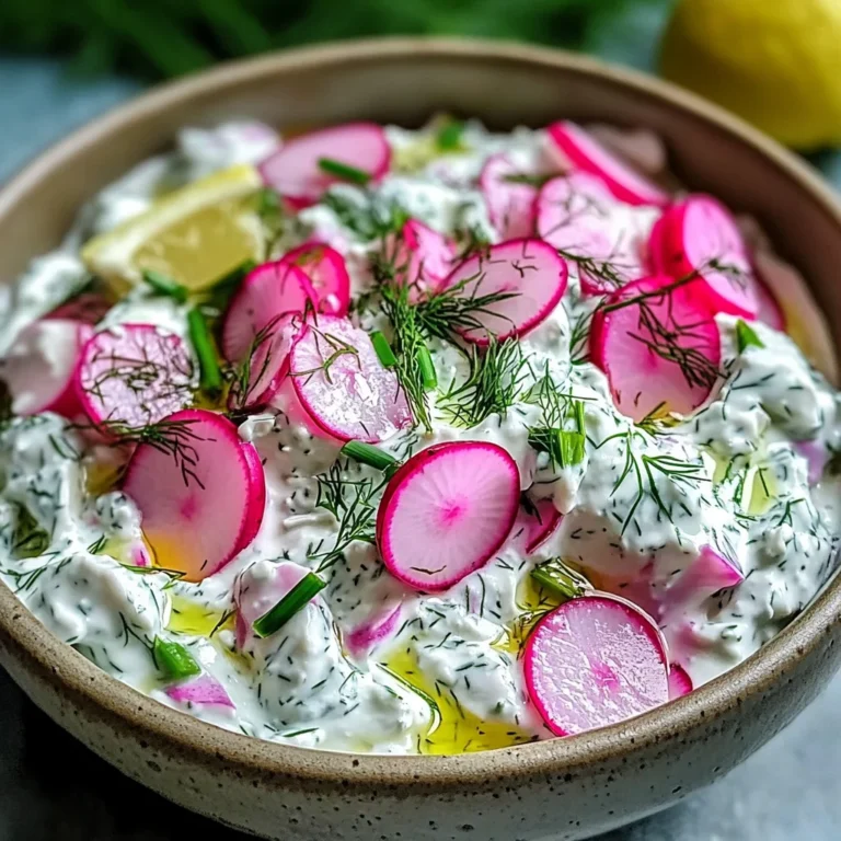 Tzatziki aux radis et herbes