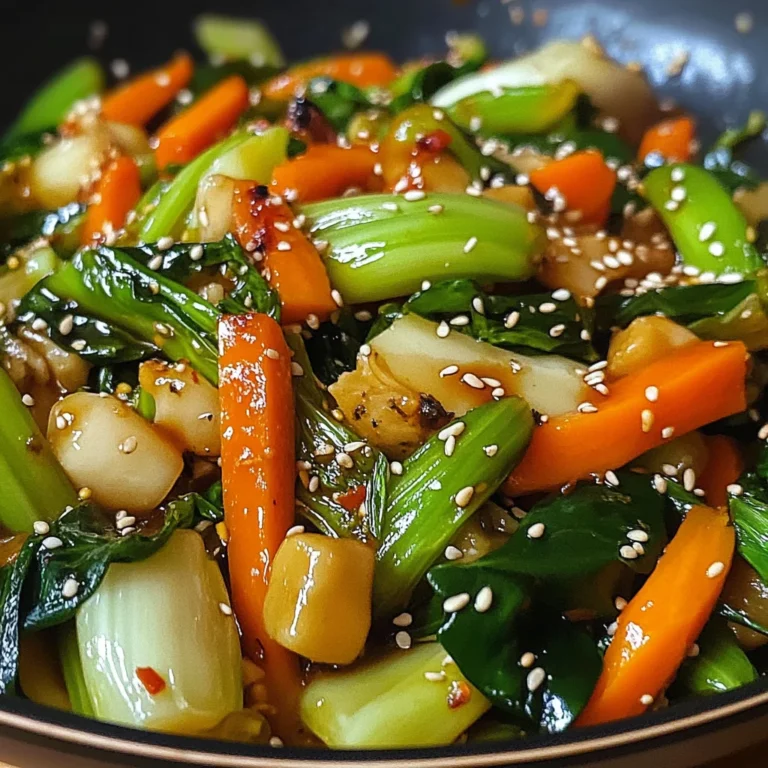 Wok croustillant aux légumes asiatiques