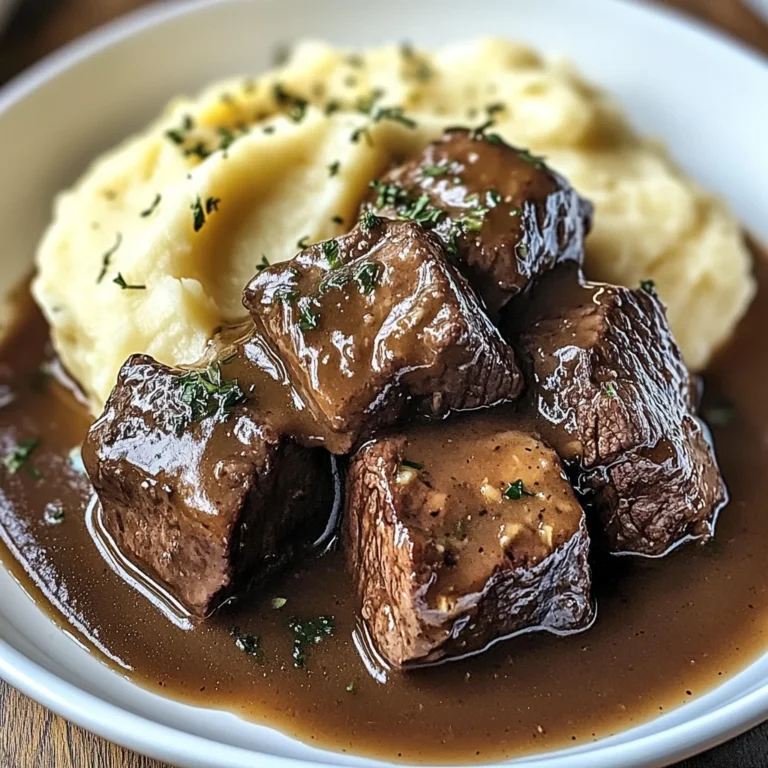 Bœuf Braisé en Sauce avec Purée Maison