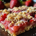 Carrés aux fraises gourmands