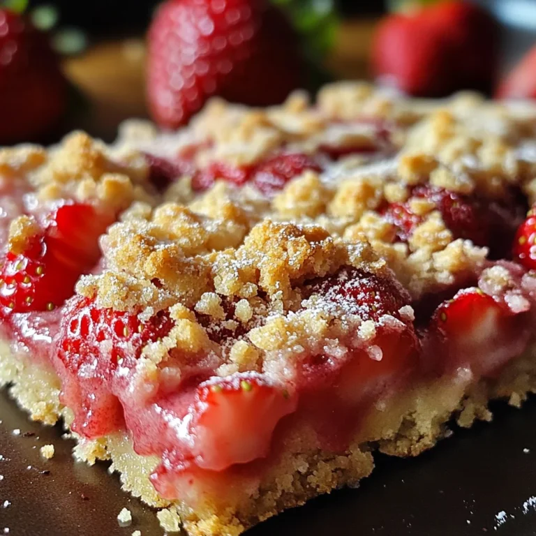 Carrés aux fraises gourmands