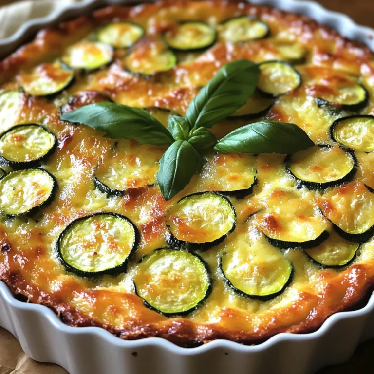 Clafoutis de courgettes au parmesan