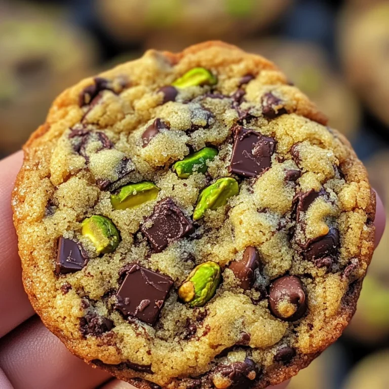 Cookies pistache et pépites de chocolat noir
