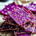 Crackers croustillants betterave et sésame