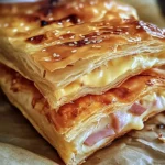 Feuilletés Croustillants au jambon de poulet et Fromage