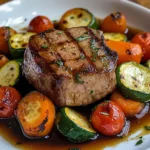 Filet mignon aux petits légumes