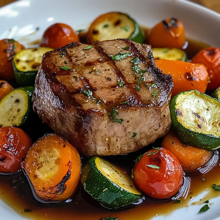Filet mignon aux petits légumes