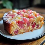 Gâteau à la rhubarbe