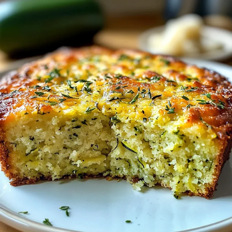 Gâteau moelleux courgettes parmesan