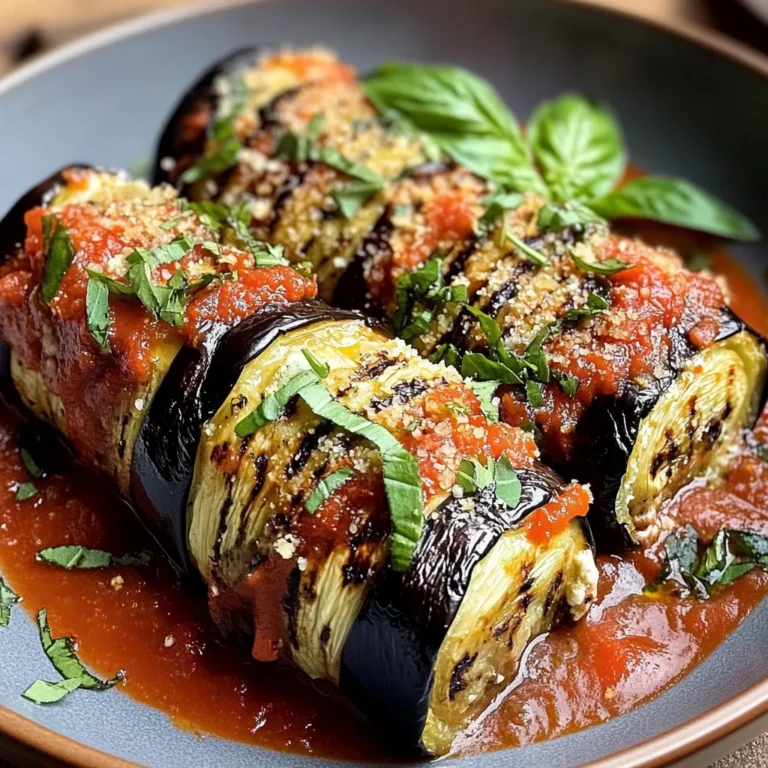 Involtini d'aubergines à la ricotta