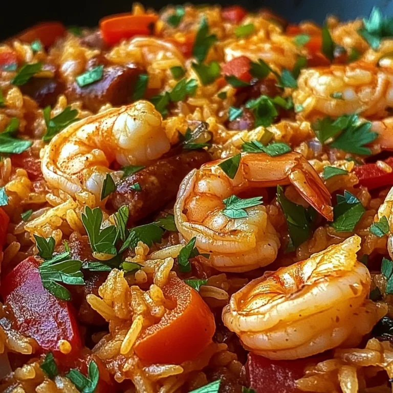 Jambalaya créole au poulet, crevettes et saucisses