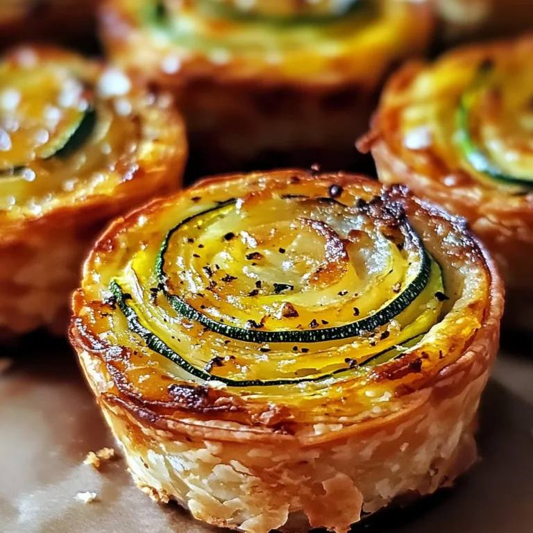 Minis flans de courgette et oignon