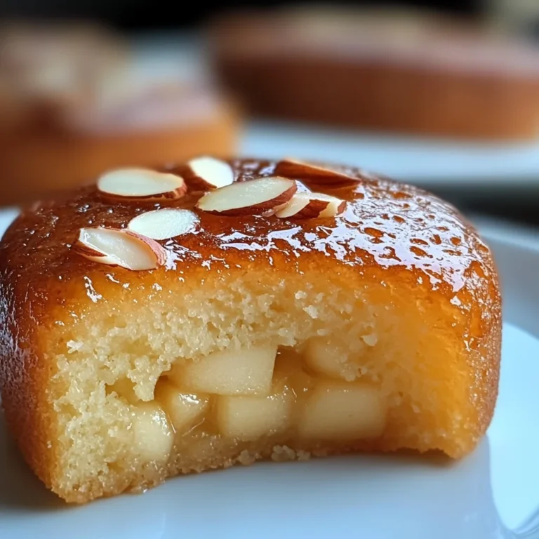 Moelleux aux amandes et compote de pommes