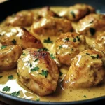 Poulet crémeux à la moutarde et au vinaigre de cidre blanc
