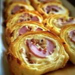 Roulé apéritif au jambon de poulet et fromage