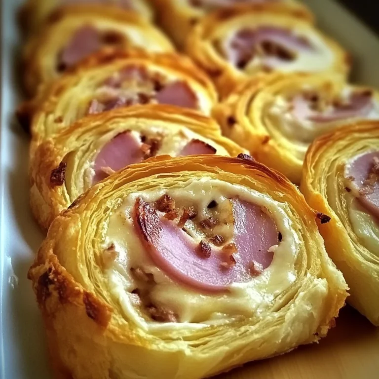 Roulé apéritif au jambon de poulet et fromage