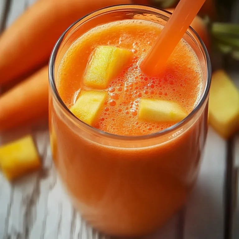 Smoothie détox pomme carotte