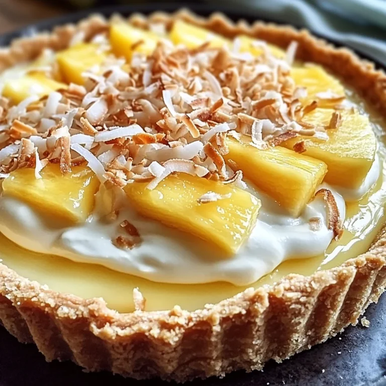 Tarte Paradisiaque à la Crème Coco