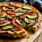 Tarte aux légumes colorés