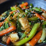Wok croustillant aux légumes asiatiques